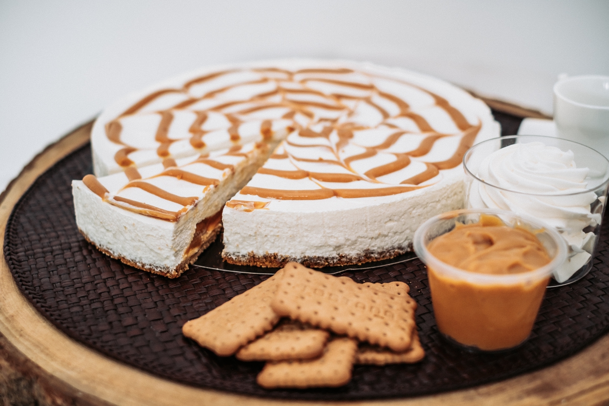 Cheesecake Doce de Leite Swirl